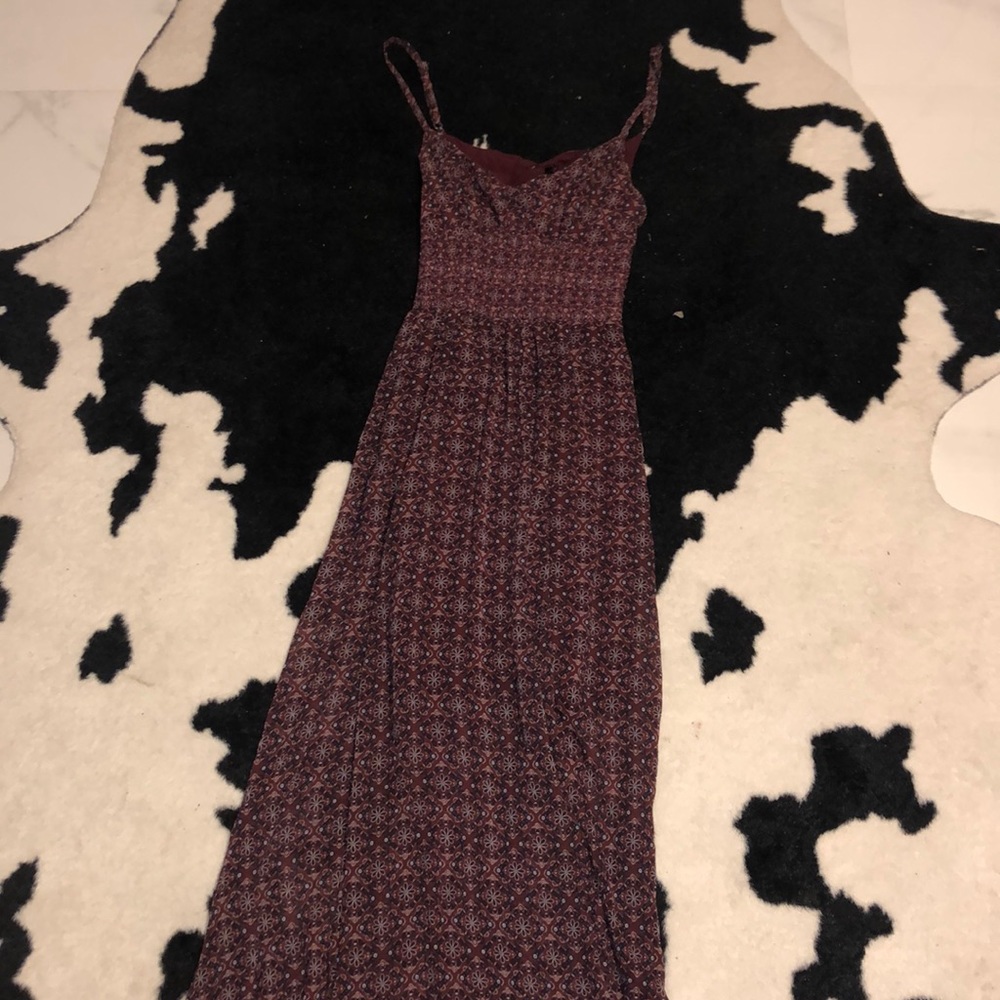Abercrombie & Fitch Maxi Maroon Dress